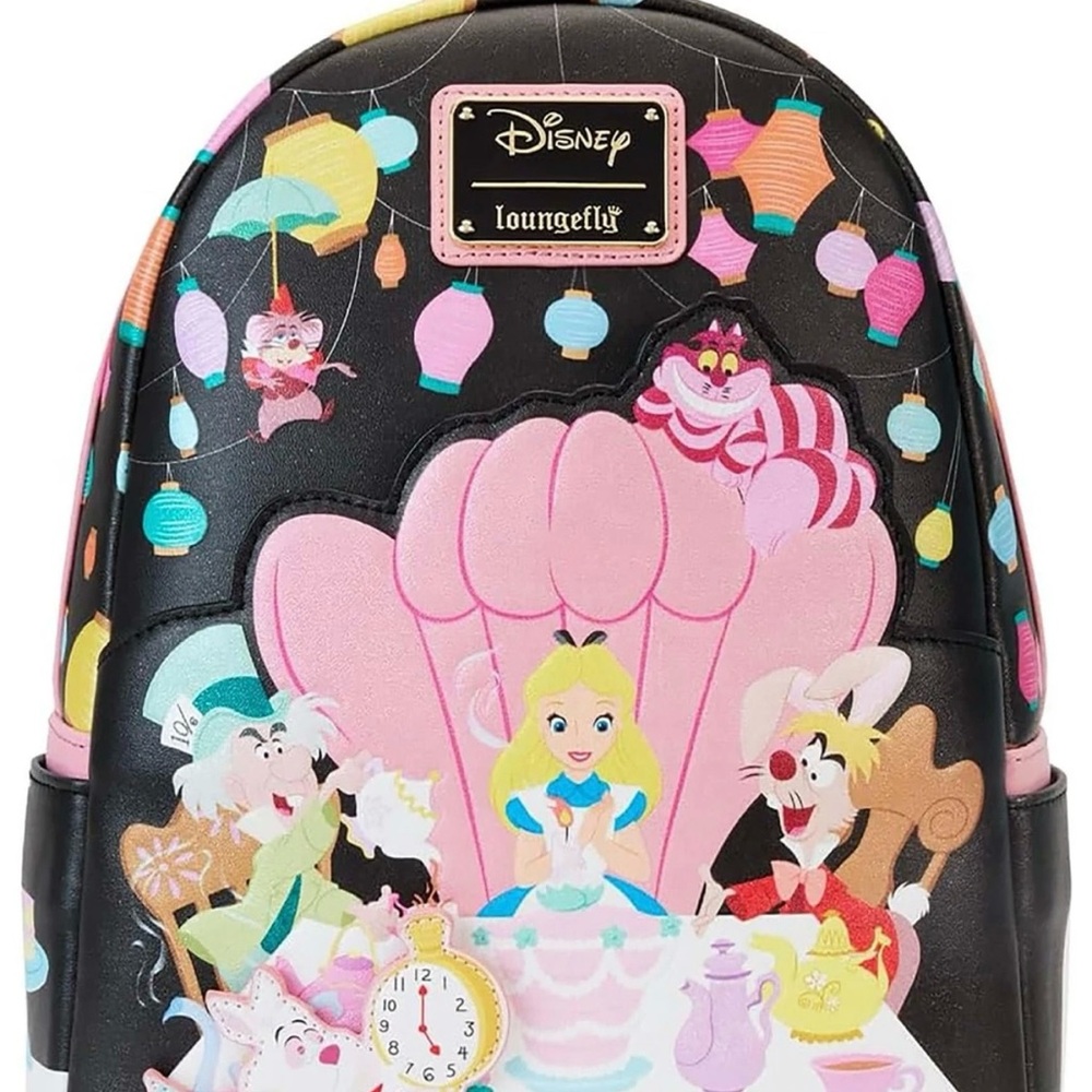 Loungefly Disney Alice in Wonderland Unbirthday Mini Backpack — NWT